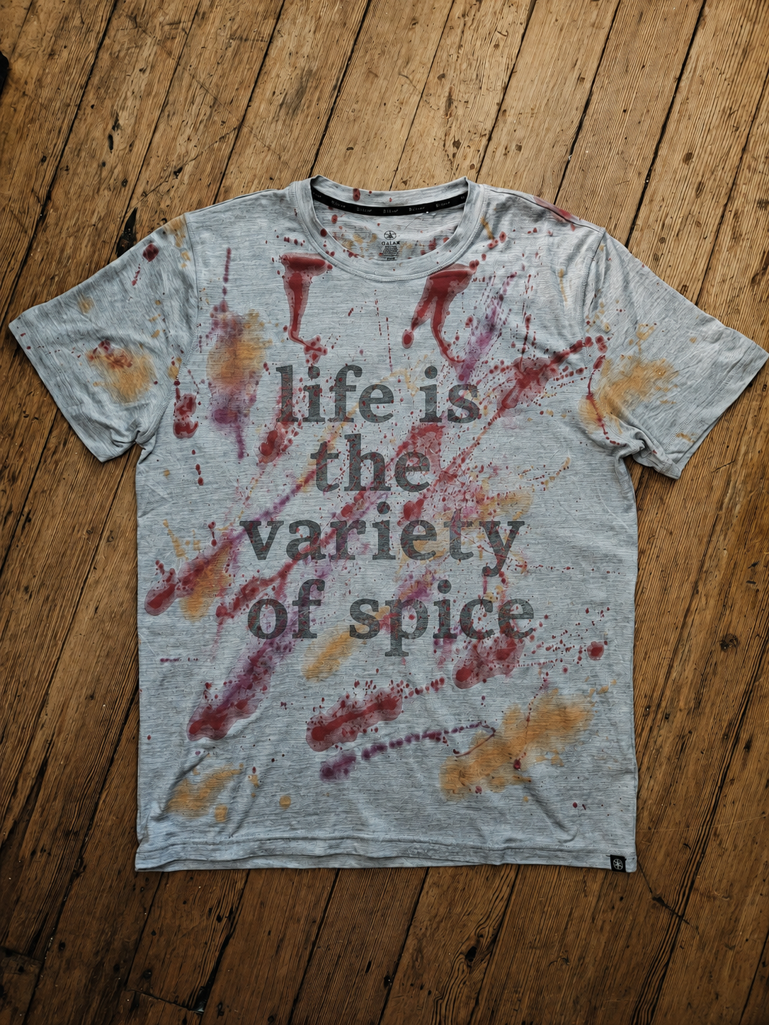 "Life is the variety of spice" - Custom Painted Short Sleeve Tee